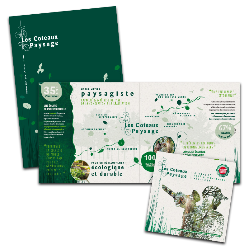 la saga continue Les Coteaux Paysages La plaquette ! FCM GRAPHIC